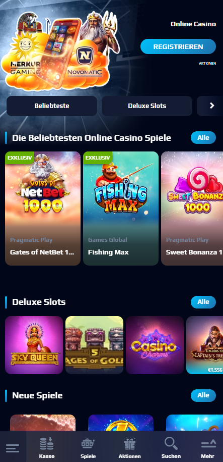 NetBet - Überblick über verfügbare Spiele und Boni
